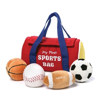 Plush My First Sports Bag Playset for Babies by Gund