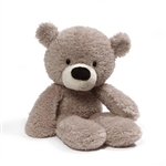 Fuzzy Gray Teddy Bear Stuffed Animal by Gund