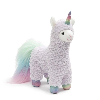 Sugar Plum Llamacorn Plush Llama with Unicorn Horn by Gund