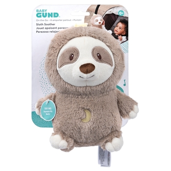 Lil' Luvs Baby Safe Plush Sloth with Soothing Tranquil Sounds by Gund