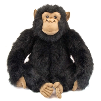 Handcrafted 18 Inch Lifelike Adult Chimpanzee Stuffed Animal by Hansa