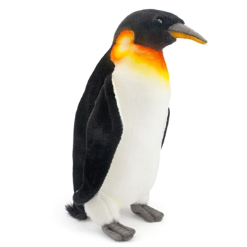 Handcrafted 14 Inch Lifelike Emperor Penguin Stuffed Animal by Hansa