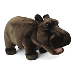 Handcrafted 18 Inch Lifelike Hippopotamus Stuffed Animal by Hansa