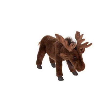 Handcrafted 12 Inch Lifelike Moose Stuffed Animal by Hansa