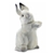 Handcrafted 13 Inch Lifelike Baby White Bunny Stuffed Animal by Hansa