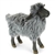 Lifelike Black Sheep Stuffed Animal by Hansa - Handcrafted - 14 Inch