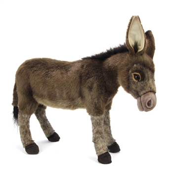 Lifelike Donkey Stuffed Animal by Hansa