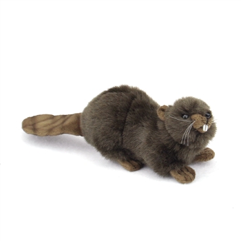 Handcrafted 6 Inch Lifelike Baby Beaver Stuffed Animal by Hansa