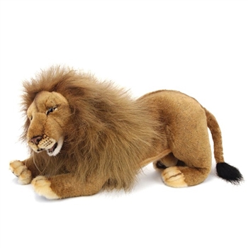 Lifelike Lying Lion Stuffed Animal by Hansa