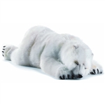 Handcrafted 41 Inch Life-size Stuffed Polar Bear Cub by Hansa