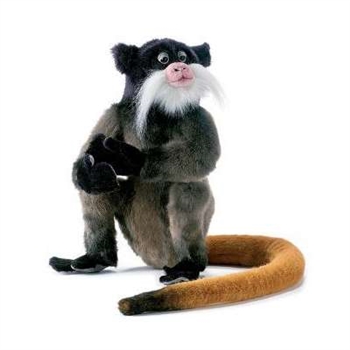 Handcrafted 12 Inch Lifelike Emperor Tamarin Stuffed Animal by Hansa