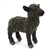 Handcrafted 7 Inch Lifelike Little Black Lamb Stuffed Animal by Hansa