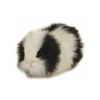 Handcrafted 8 Inch Lifelike Black Guinea Pig Stuffed Animal by Hansa