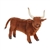 Handcrafted 15 Inch Lifelike Brown Bull Stuffed Animal by Hansa