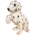 Lifelike Sitting Dalmatian Puppy Stuffed Animal by Hansa