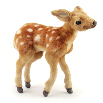 Handcrafted 12 Inch Lifelike Newborn Fawn Stuffed Animal by Hansa