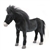 Handcrafted 18 Inch Lifelike Black Horse Stuffed Animal by Hansa