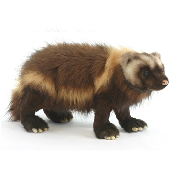 Lifelike Wolverine Stuffed Animal by Hansa