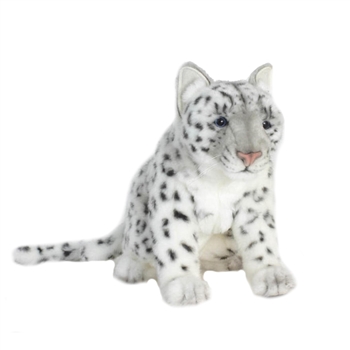 Lifelike Snow Leopard Stuffed Animal by Hansa