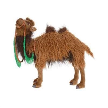 Handcrafted 19 Inch Lifelike Bactrian Camel Stuffed Animal by Hansa