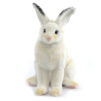 Handcrafted 6 Inch Lifelike Snowshoe Hare Stuffed Animal by Hansa