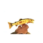 Handcrafted 14 Inch Lifelike Golden Trout Stuffed Animal Fish by Hansa