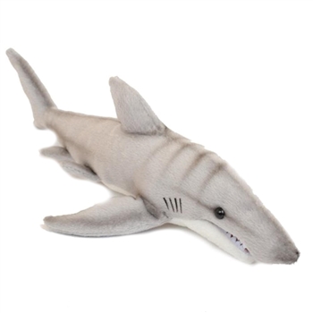 Lifelike Tiger Shark Stuffed Animal by Hansa