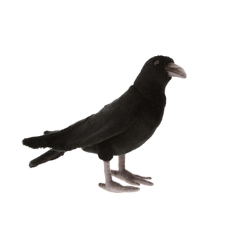 Lifelike Black Crow Stuffed Animal by Hansa