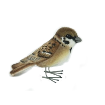 Handcrafted 3 Inch Lifelike Sparrow Stuffed Animal by Hansa