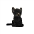 Handcrafted 6 Inch Sitting Lifelike Black Jaguar Stuffed Animal by Hansa