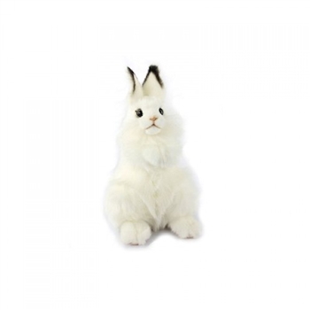 Handcrafted 9 Inch Lifelike White Bunny Stuffed Animal by Hansa