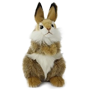 Handcrafted 9 Inch Lifelike Brown Bunny Stuffed Animal by Hansa