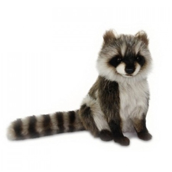 Handcrafted 12 Inch Lifelike Raccoon Stuffed Animal by Hansa
