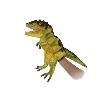 Handcrafted 19 Inch Lifelike Full Body Yellow T-Rex Puppet by Hansa