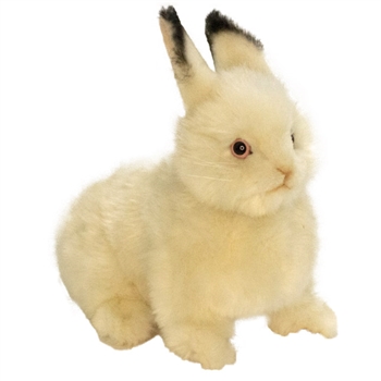 Handcrafted 9 Inch Lifelike Cream Bunny Stuffed Animal by Hansa