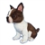 Handcrafted 6 Inch Lifelike Teacup Boston Terrier Stuffed Animal Dog by Hansa