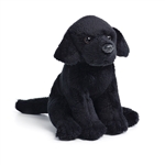 Small Sitting Stuffed Black Lab by Demdaco