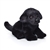 Lifelike Stuffed Black Lab Puppy by Demdaco