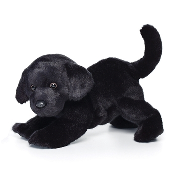 Lifelike Black Lab Stuffed Animal by Demdaco