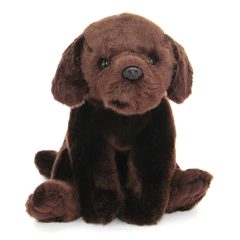 Lifelike Chocolate Lab Stuffed Animal by Demdaco