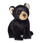 Lifelike Stuffed Black Bear Cub by Demdaco