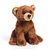 Small Sitting Stuffed Brown Bear by Demdaco