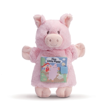 This Little Piggy Plush Puppet Book by Demdaco