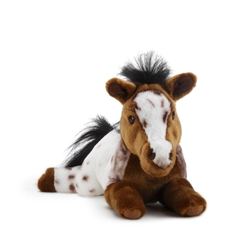 Lying Appaloosa Horse Stuffed Animal by Demdaco
