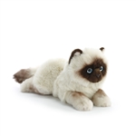 Lifelike Siamese Cat Stuffed Animal by Demdaco