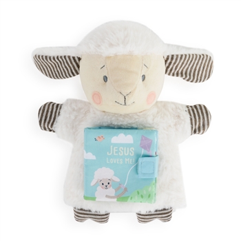 Jesus Loves Me Plush Puppet Book by Demdaco