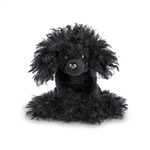 Animalcraft 6 Inch Stuffed Black Poodle Dog by Demdaco