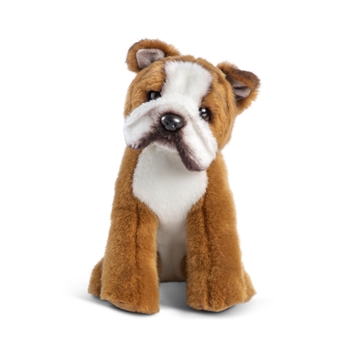 Animalcraft Lifelike 9.5 Inch Stuffed Bulldog by Demdaco