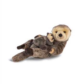 Animalcraft Stuffed Otter Mom and Baby by Demdaco
