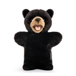 Animalcraft Plush Black Bear Hand Puppet by Demdaco